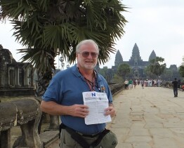 2014 Rolly at Angkor Wat, Cambodia